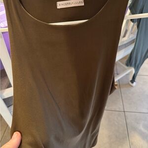 Sincerely Jules sleeveless bodysuit. Brown